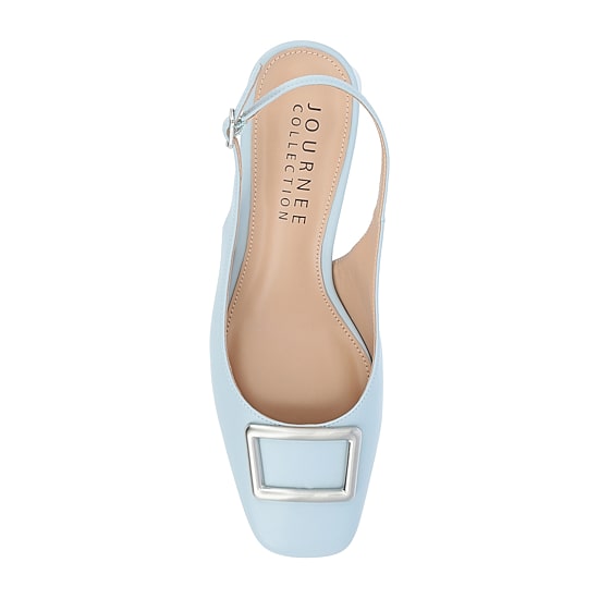 Journee Collection Everlee Womens Square Block Heel Pumps