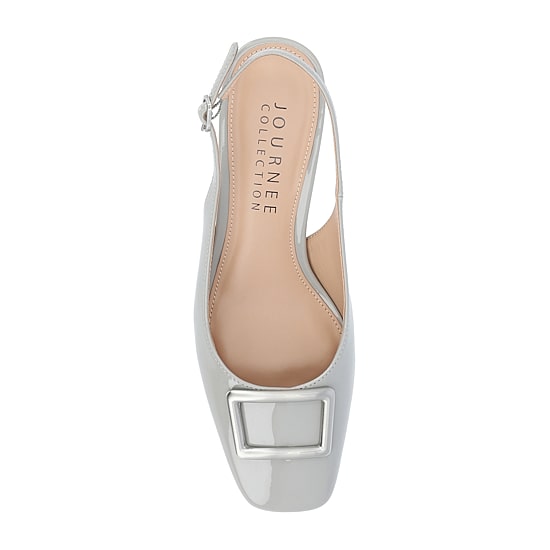 Journee Collection Everlee Womens Square Closed Toe Block Heel Pumps