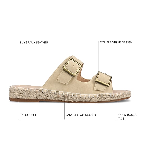 Journee Collection Womens Tresah Flat Sandals