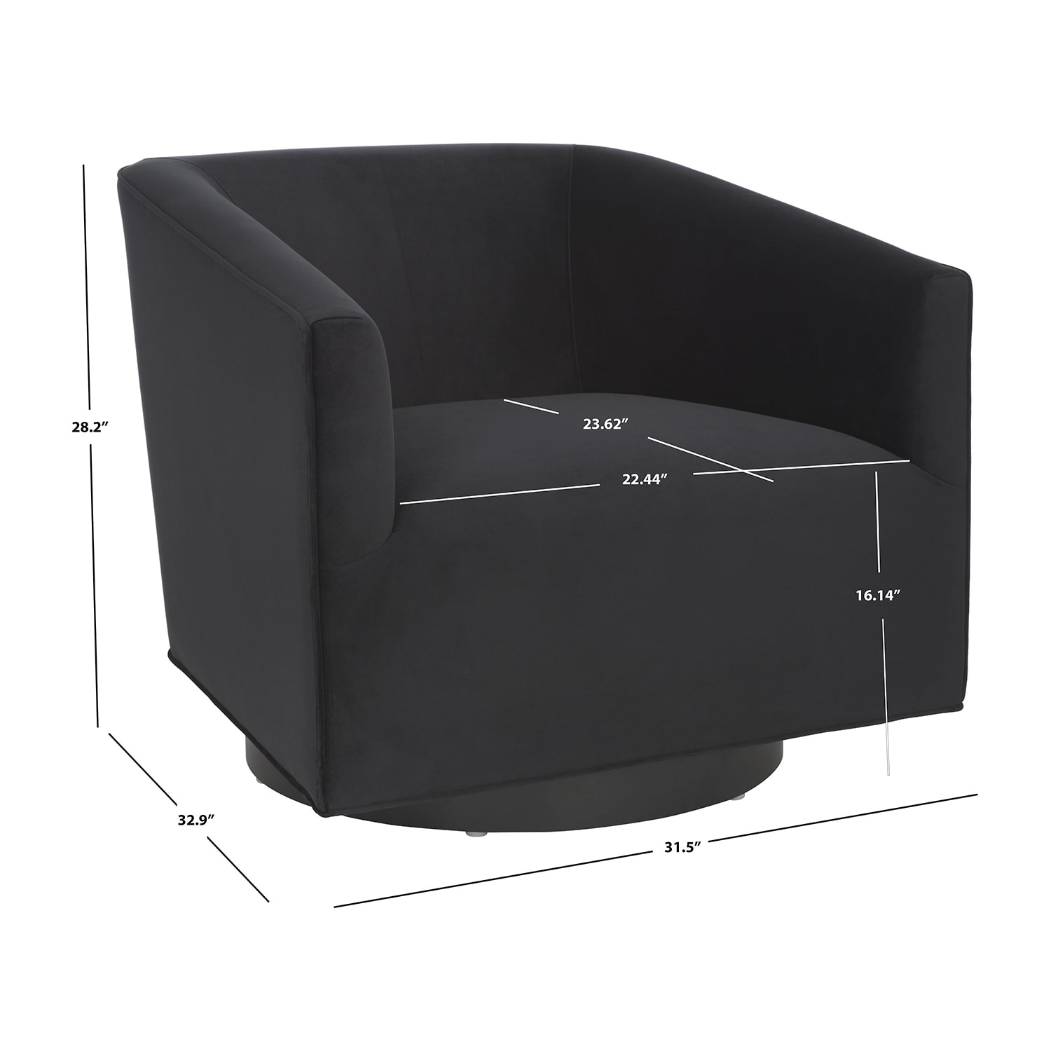 Safavieh Birdie Upholstered Barrel Chair
