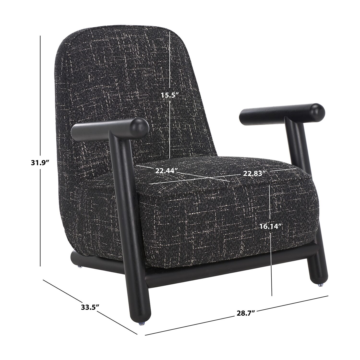 Safavieh Sein Upholstered Barrel Chair