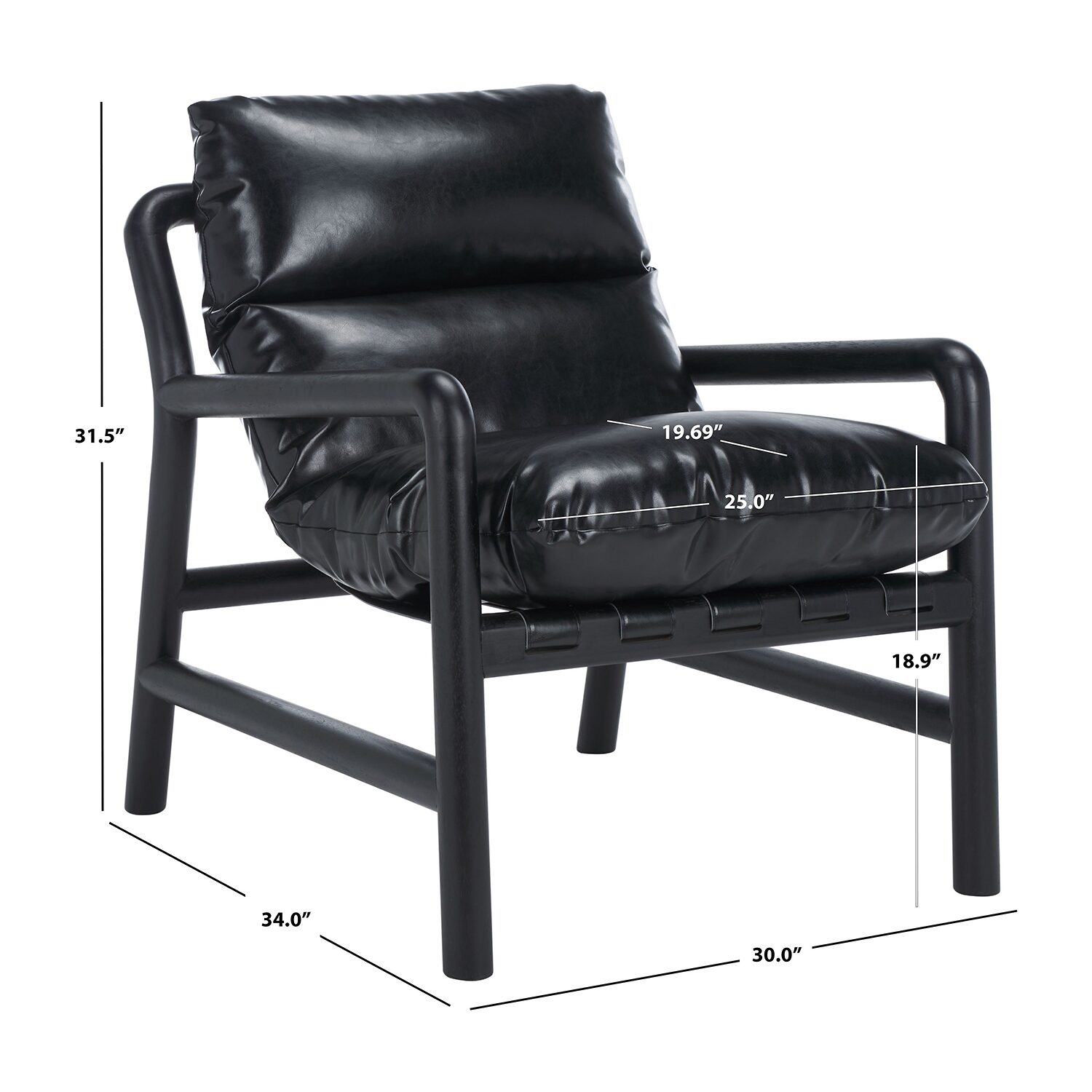 Safavieh Claxon Upholstered Sling Chair
