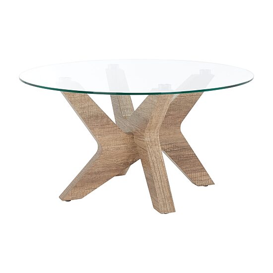Safavieh Kaera Glass Top Coffee Table