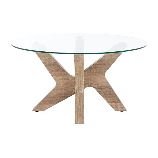 Safavieh Kaera Glass Top Coffee Table