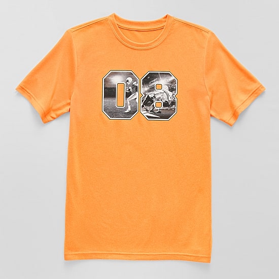 Xersion Performance Little & Big Kid Boys Crew Neck Short Sleeve Regular Fit Graphic T-Shirt