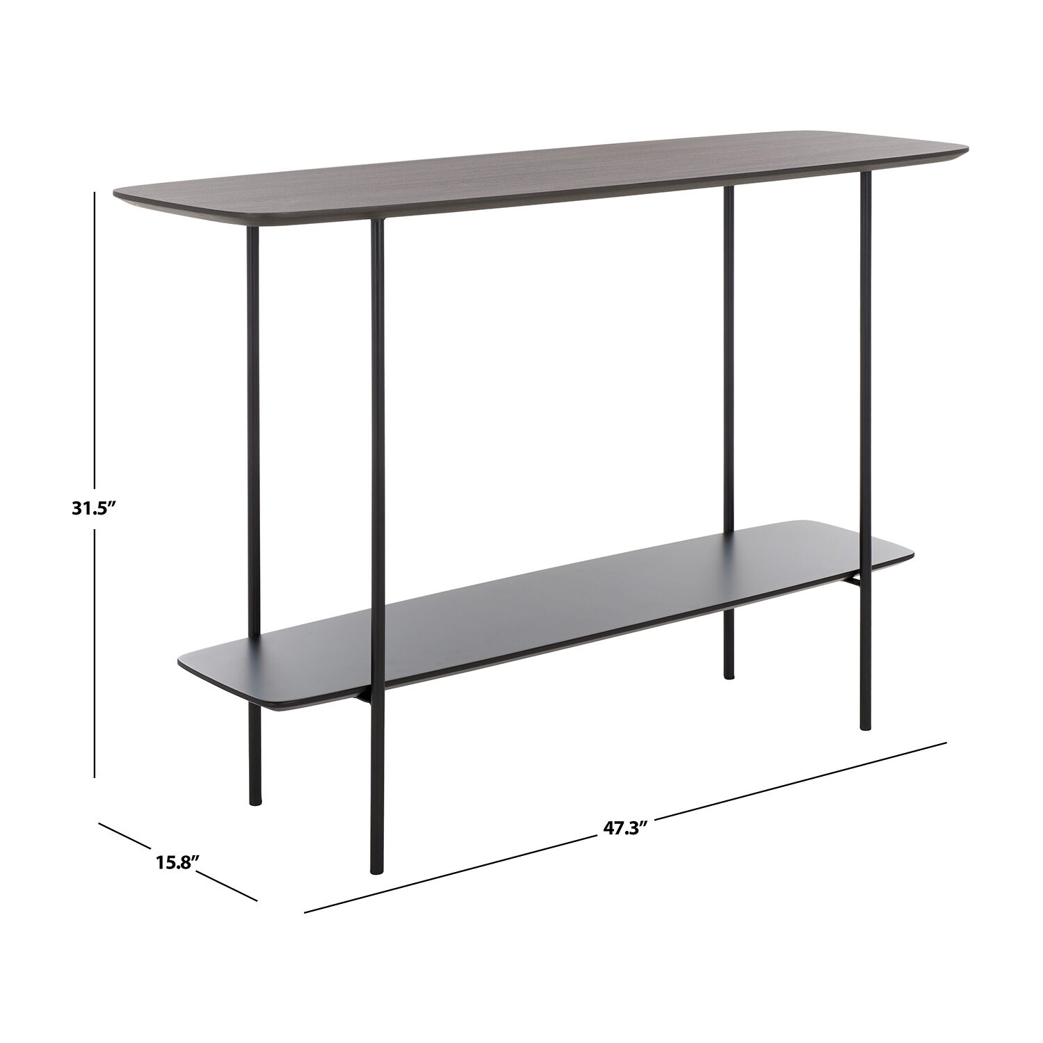 Safavieh Kayleigh Storage Metal Console Table