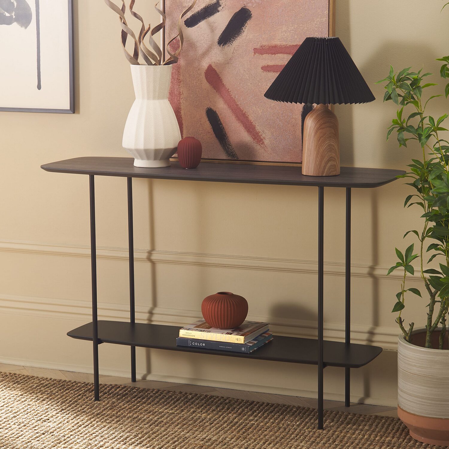 Safavieh Kayleigh Storage Metal Console Table