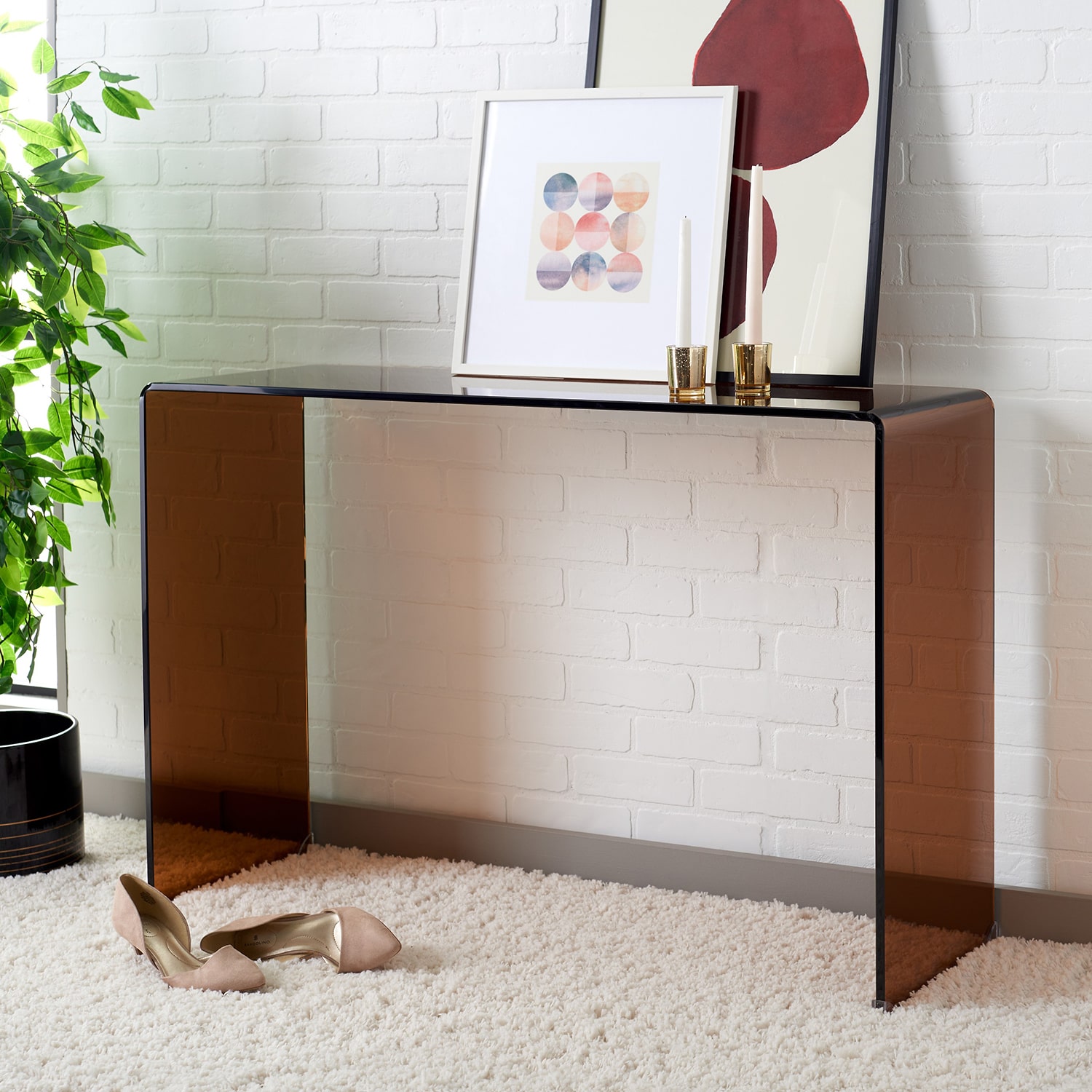 Safavieh Taft Glass Console Table