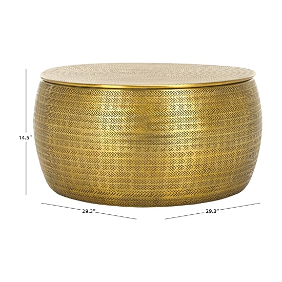 Safavieh Apoline Storage Metal Coffee Table