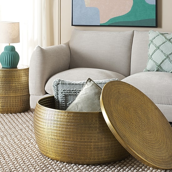 Safavieh Apoline Storage Metal Coffee Table