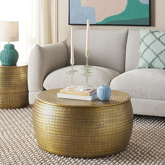 Safavieh Apoline Storage Metal Coffee Table