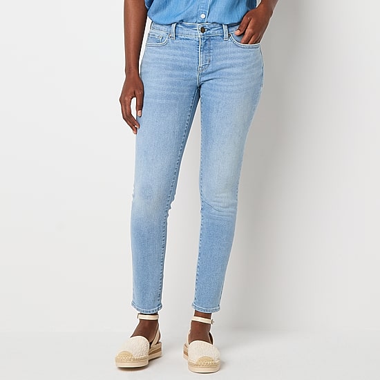 A.N.A Womens Mid Rise Tall Skinny Fit Jean