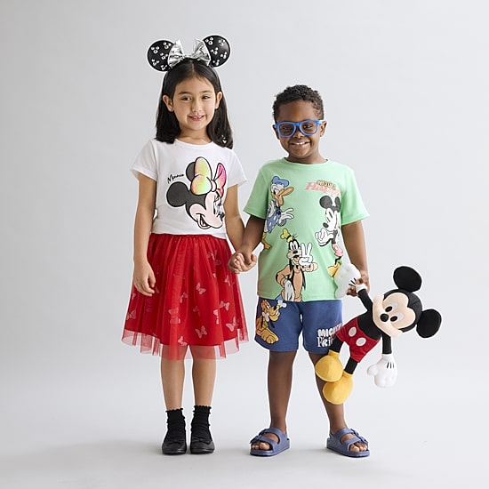Disney Collection Little & Big Kid Boys Donald Duck Goofy Mickey and Friends 2-pc. Short Set