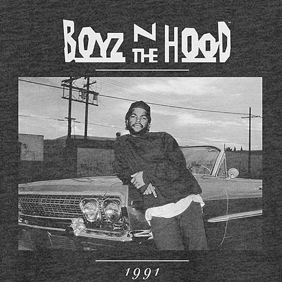 Novelty Boyz N The Hood Mens Crew Neck Short Sleeve Classic Fit Big and Tall Graphic T-Shirt