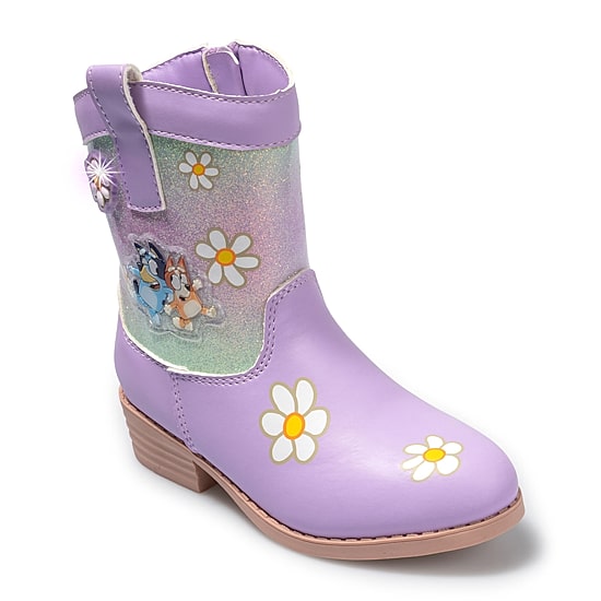 Ground Up Toddler Girls Bluey Bluey Flat Heel Cowboy Boots