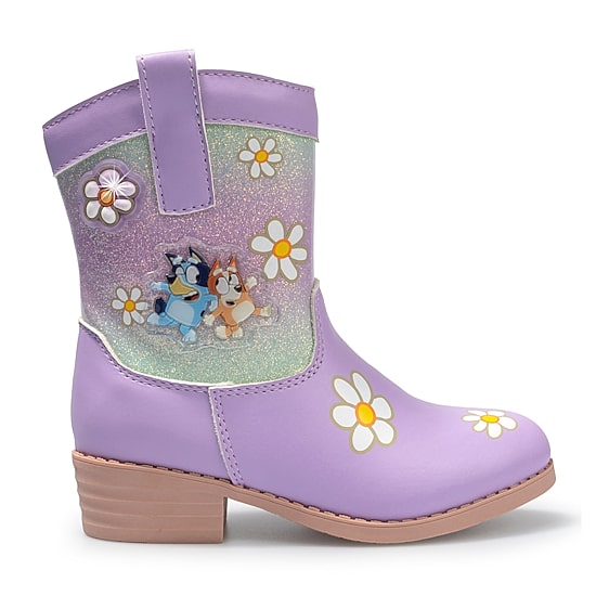 Ground Up Toddler Girls Bluey Bluey Flat Heel Cowboy Boots