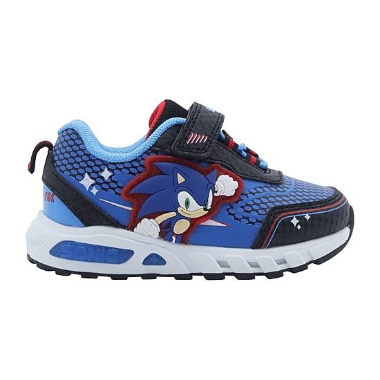 Sega Sonic Boys Sonic the Hedgehog Round Closed Toe Slip-On Shoe