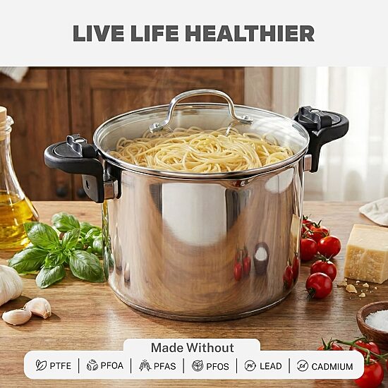 Gotham Steel Tri-Ply 2-pc. Stainless Steel Pasta Pot