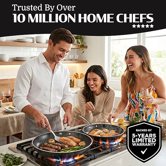 Granitestone Non-Stick 3-pc. Frying Pan