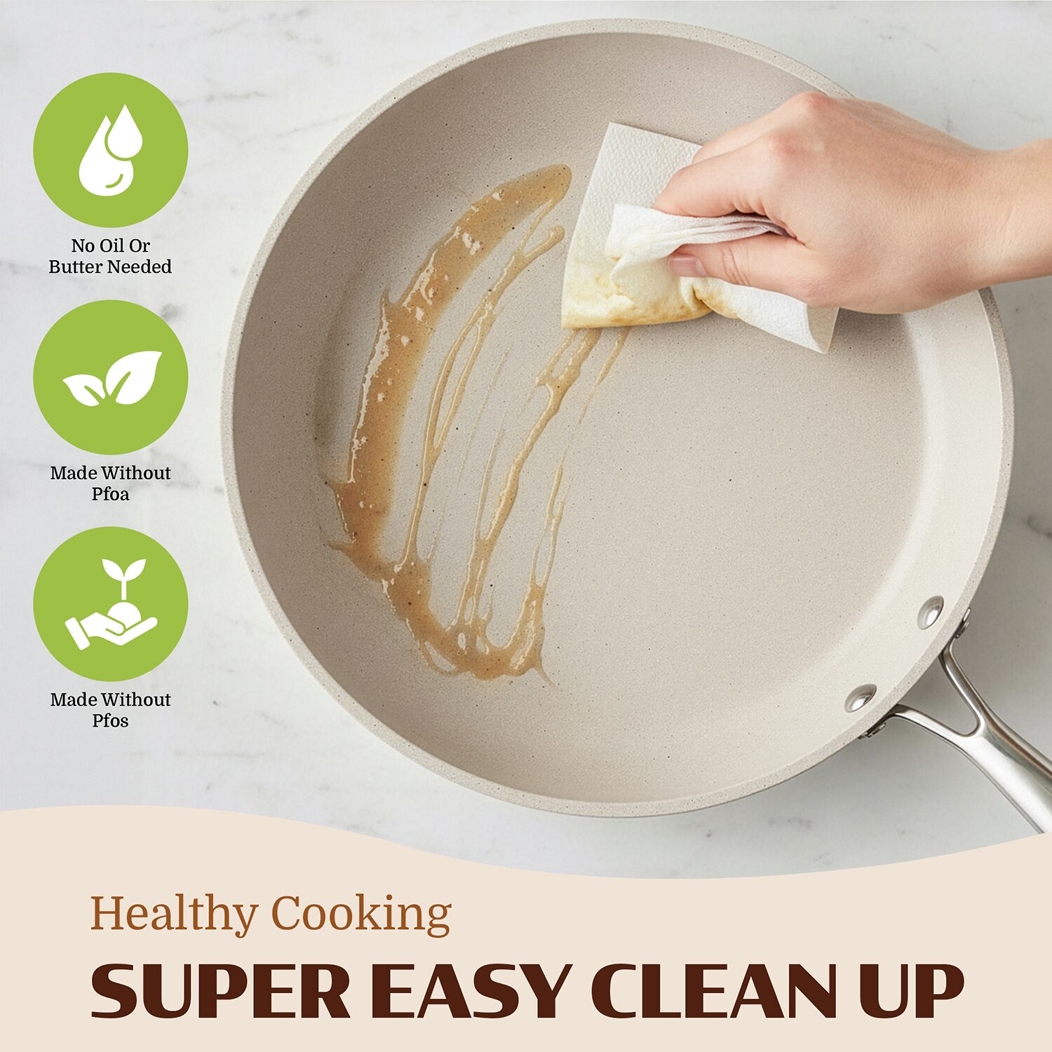 Granitestone Non-Stick 3-pc. Frying Pan