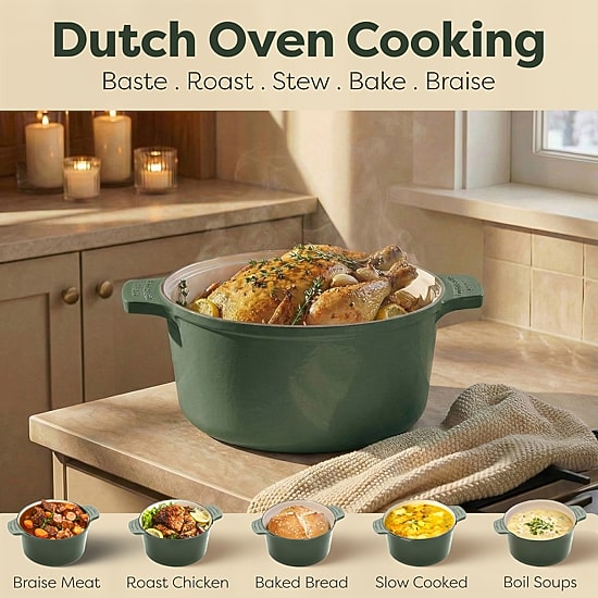 Gotham Steel Non-Stick 2-pc. Dutch Oven