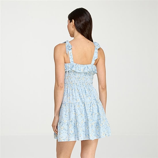 Trixxi Womens Juniors Sweetheart Neck Sleeveless Floral Fit + Flare Dress