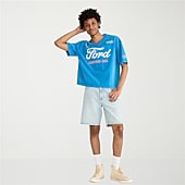AEROPOSTALE Loose Fit Mens 9" Denim Short