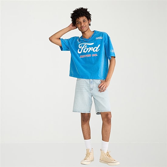 AEROPOSTALE Loose Fit Mens 9" Denim Short