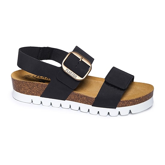 PLAKTON® Cannes Womens Adjustable Strap Footbed Sandals