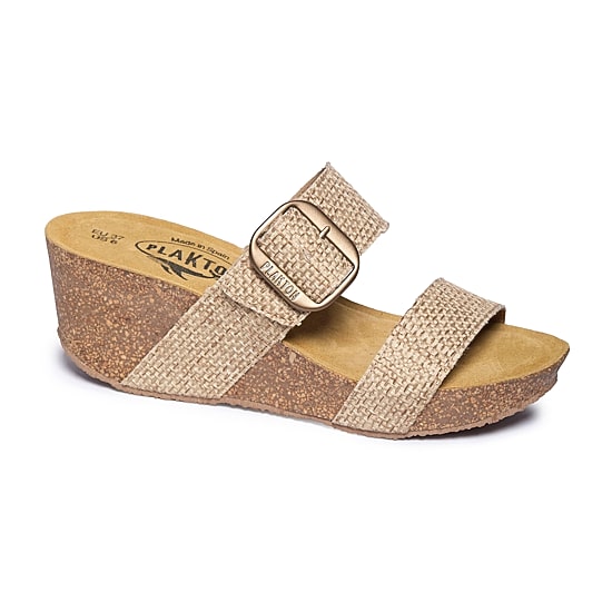 PLAKTON® Wisdom Womens Adjustable Strap Footbed Sandals