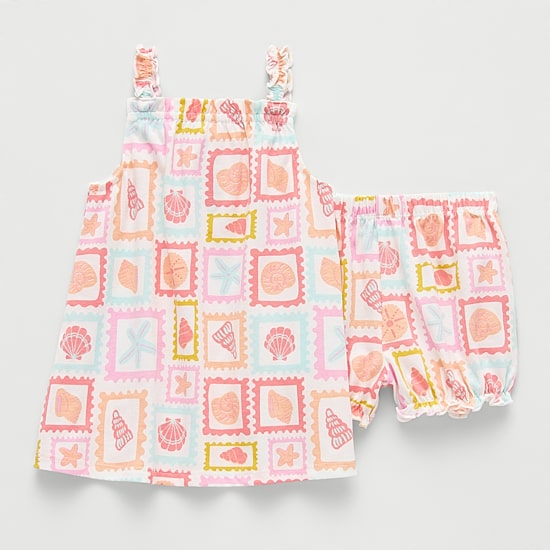 Okie Dokie Baby Girls 2-pc. Dress Set