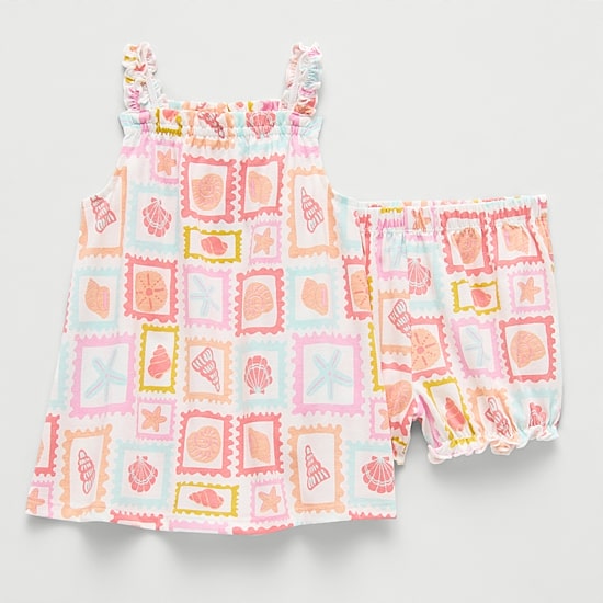 Okie Dokie Baby Girls 2-pc. Dress Set