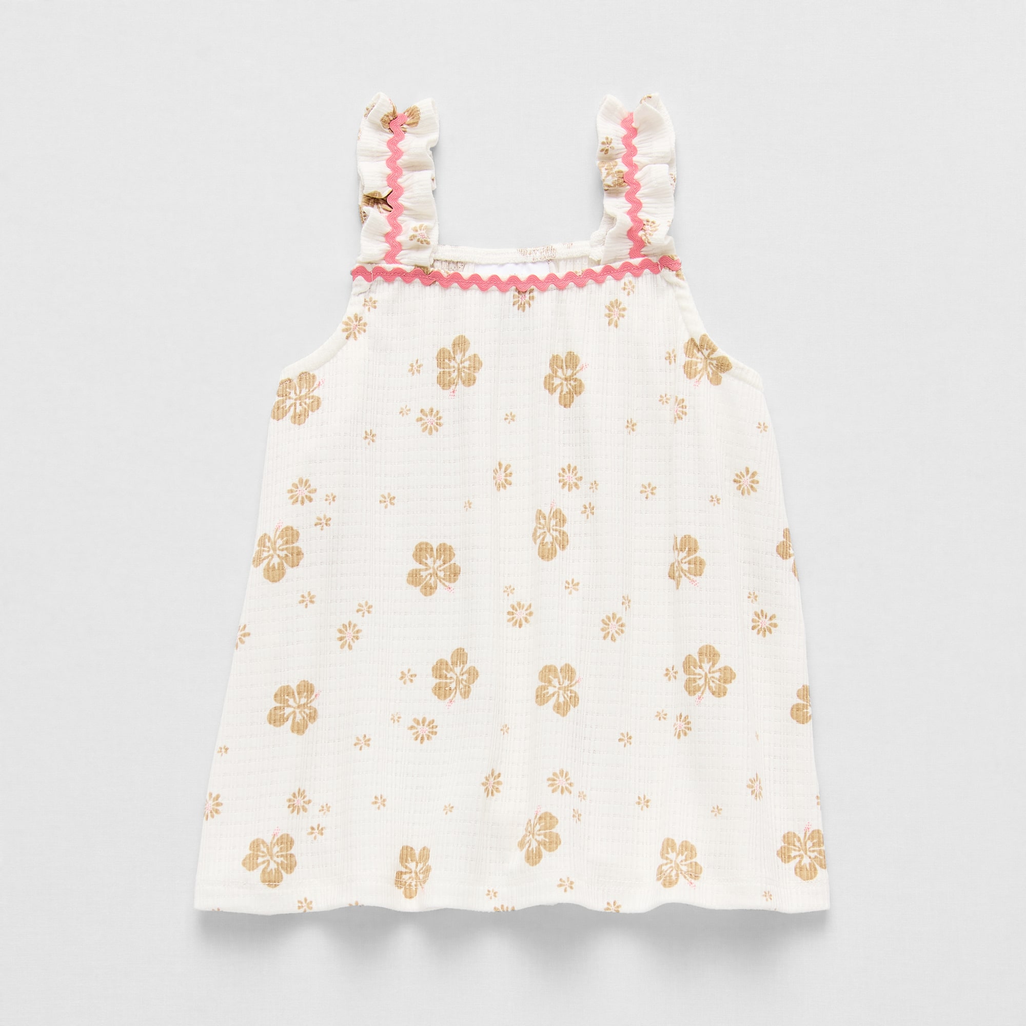 Okie Dokie Toddler & Little Girls Square Neck Sleeveless Tank Top