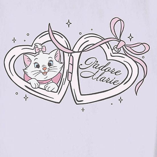 Little & Big Kid Girls Crew Neck Short Sleeve Regular Fit The Aristocats Graphic T-Shirt