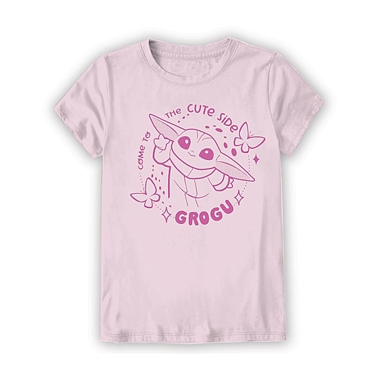 Little & Big Kid Girls Crew Neck Short Sleeve Regular Fit Star Wars Graphic T-Shirt