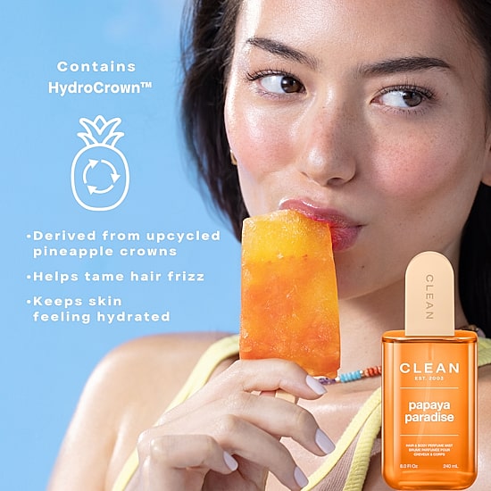 CLEAN Papaya Paradise Hair and Body Perfume Mist, 8.0 oz
