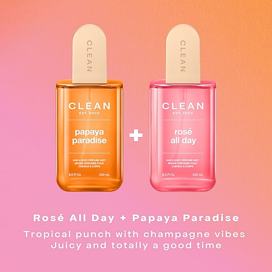 CLEAN Papaya Paradise Hair and Body Perfume Mist, 8.0 oz