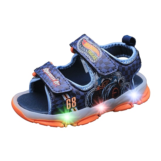 Hot Wheels Boys Hot Wheels Adjustable Strap Footbed Sandals