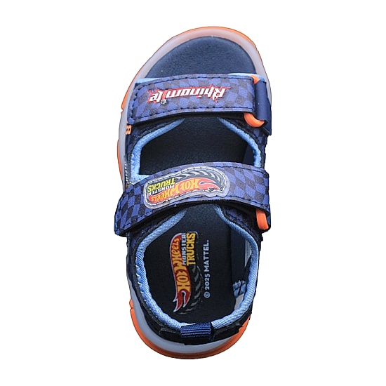Hot Wheels Boys Hot Wheels Adjustable Strap Footbed Sandals