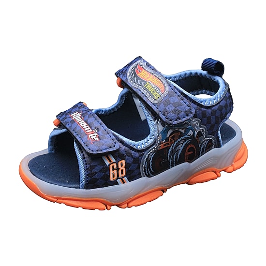 Hot Wheels Boys Hot Wheels Adjustable Strap Footbed Sandals