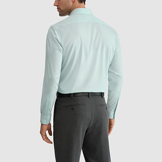 Van Heusen Comfort Performance Mens Slim Fit Stretch Fabric Wrinkle Free Long Sleeve Dress Shirt