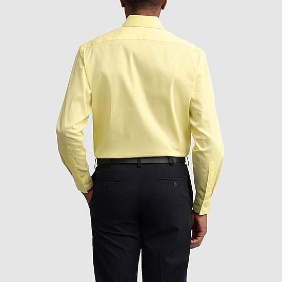 Van Heusen Everyday Defense Stain Shield Fitted Mens Modern Fit Stretch Fabric Wrinkle Free Long Sleeve Dress Shirt