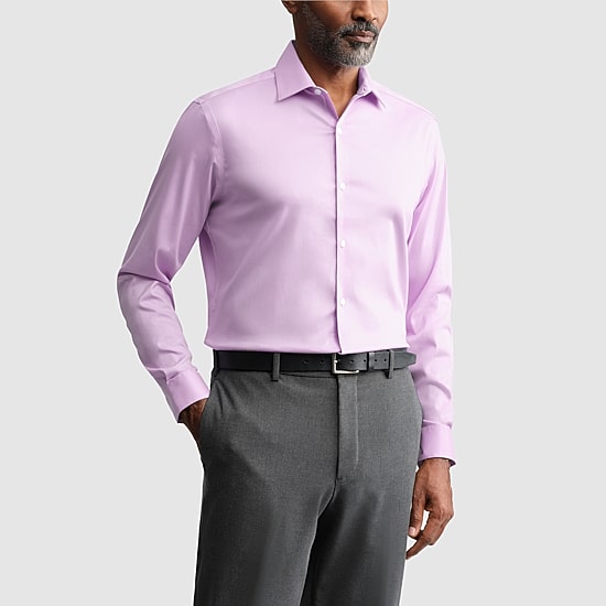 Van Heusen Ultra Flex Mens Slim Fit Stretch Fabric Wrinkle Free Long Sleeve Dress Shirt