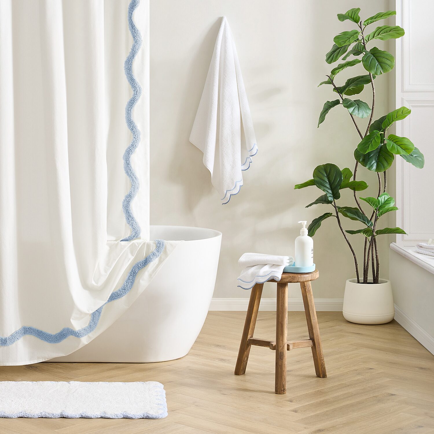 Peri Home Scallop 4-pc. Bath Towel Set