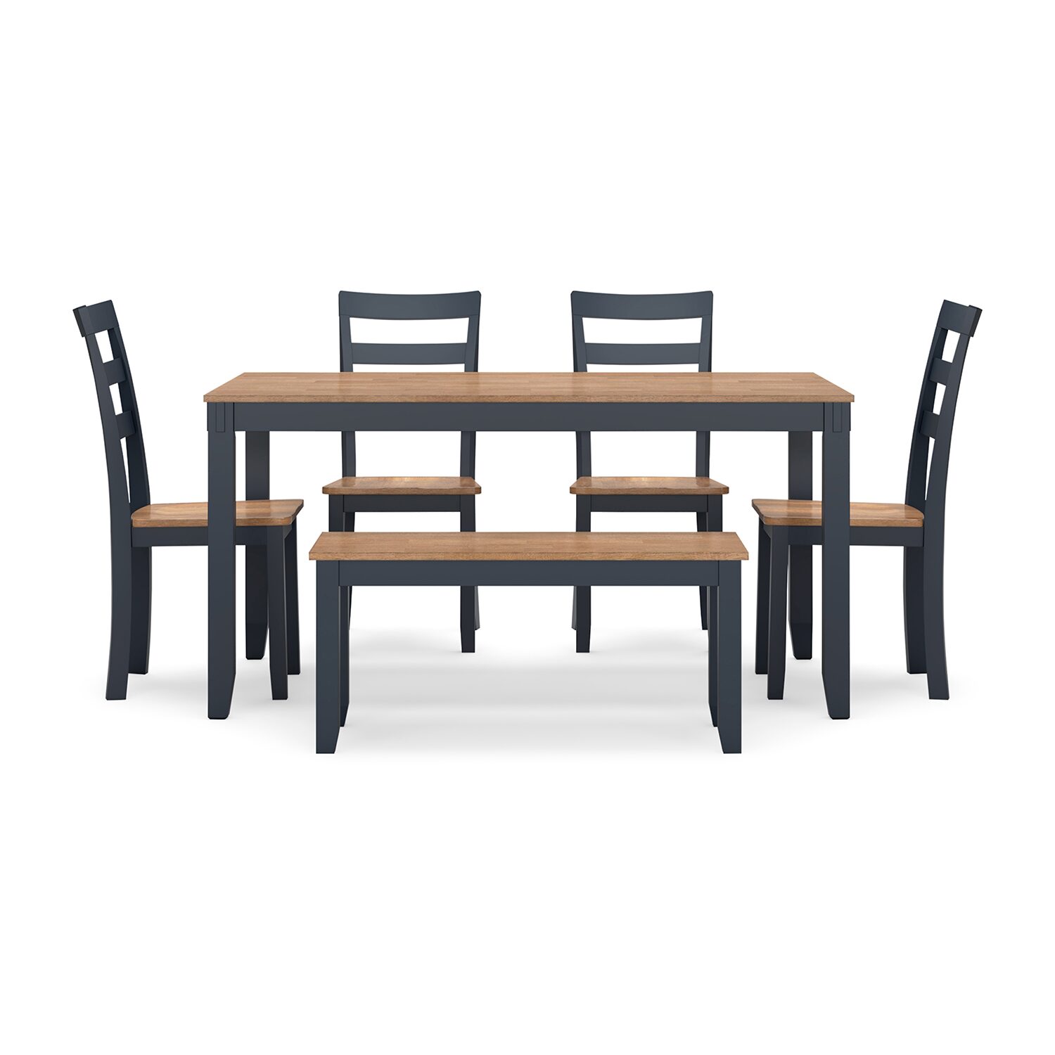 Signature Design by Ashley Getty Dining Table and 4 Chairs Bench