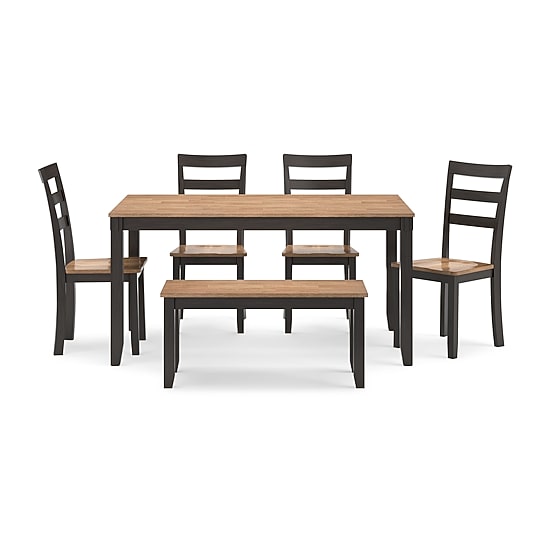 Signature Design by Ashley Getty Dining Table and 4 Chairs and Bench