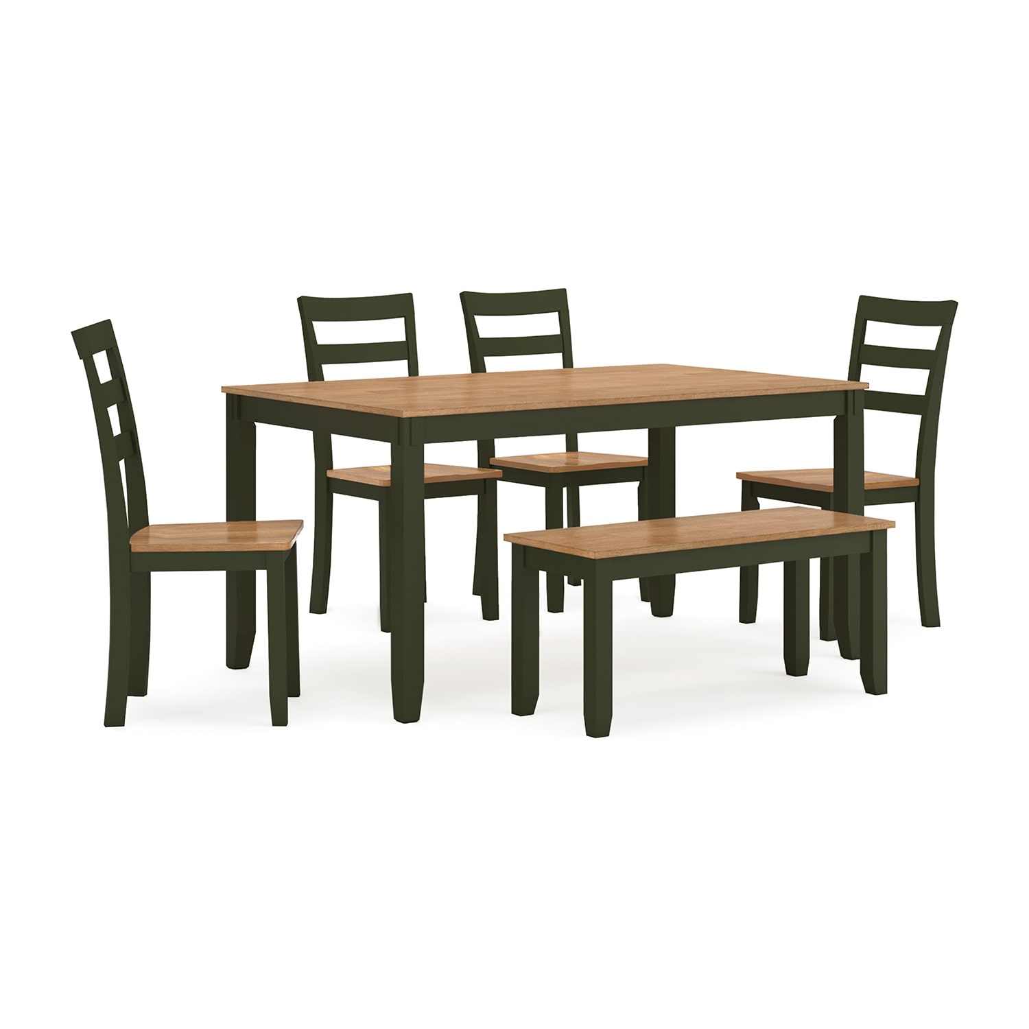 Signature Design by Ashley Getty Dining Table and 4 Chairs Bench
