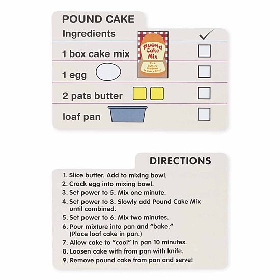 Melissa & Doug Wooden Make-A-Cake Mixer Set