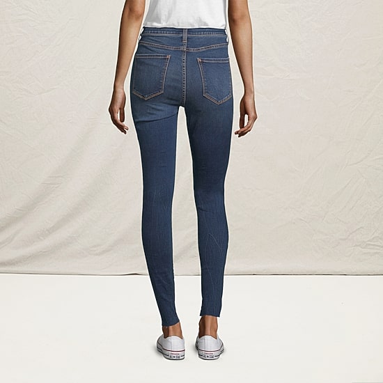 A.N.A Womens Mid Rise Ripped Jegging
