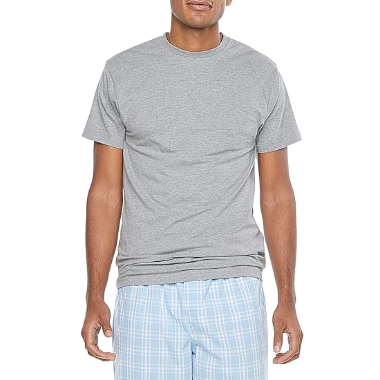 Stafford Dry + Cool Breathable Mesh Mens 4 Pack Short Sleeve Crew Neck Moisture Wicking T-Shirt Big